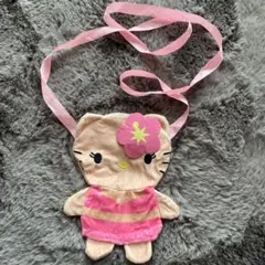 日焼けキティ　ポーチ　ポシェット　ガチャガチャ