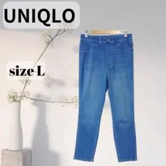 美品☆ UNIQLO ユニクロ パンツ 伸縮性 腰ゴム Lサイズ　b874
