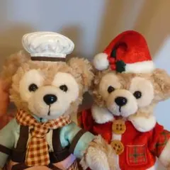2個♡ シェリーメイ 秋のぼうけん ぬいぐるみバッジ ディズニーシー 赤