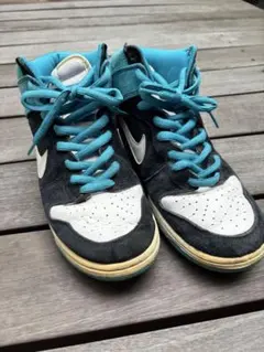 NIKE DUNK SB HIGH スニーカー ブラック×ブルー
