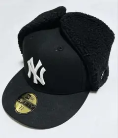 ニューエラ 59FIFTY ドッグイヤー ヤンキース フライトキャップ ブラック