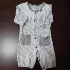 ロンパース・カバーオール 50-60cm ストライプ