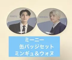 セブンティーン　ミンギュ　ウォヌ　缶バッジ　SEGA モアプラス　ミーニー