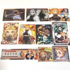 【鬼滅の刃】煉獄杏寿郎 カード＆シール類 10枚セット【未開封/メルカリ便】