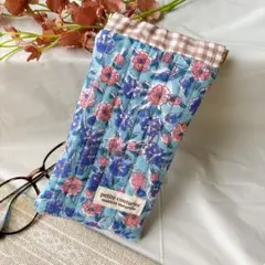 メガネケース　ハンドメイド　ブロックプリント②