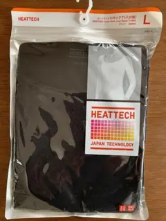 HEATTECH ユニクロ　Lサイズ　Uネック　八分袖　新品　黒