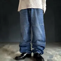 極太 00s TOMMY JEANS ダブルニー バギーデニム HIPHOP - メルカリ