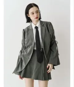 ギャザーリボンジャケットミニワンピース jouetie 春服オケージョン入学式
