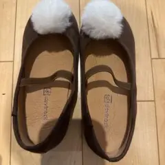 devirock ブラウン ポンポンシューズ 19.0