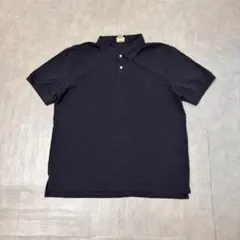 【美品】90s L.L.BEAN ペルー製 半袖ポロシャツ ネイビー 古着