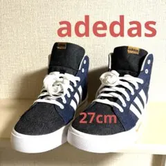 adidas デニム ハイカット スニーカー 24センチ - メルカリ