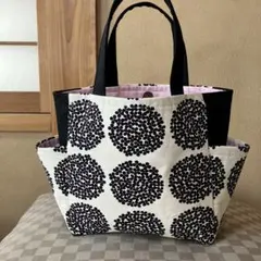 トートバッグ　ハンドメイド　サイドポケット付き