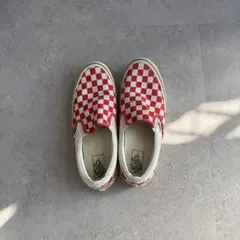 00s VANS スリッポン チェッカー レッド