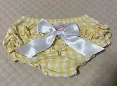 RuffleButts イエロー チェック パンツのサムネイル