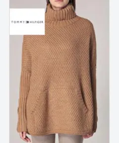 TOMMY HILFIGER トミーヒルフィガー パルマニット ポンチョ M/L