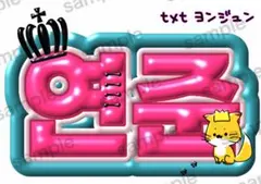 txt ヨンジュン/ぷっくりネームボード