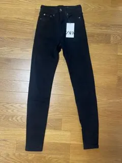 ZARA ザラ レディース スキニーデニムパンツ ブラック タグ付き