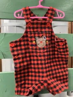 ミキハウス　オーバーオール ロンパース　90サイズ　レトロ　レア