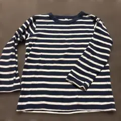 無印良品　ストライプ長袖カットソー 100