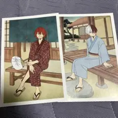 僕のヒーローアカデミア ヒロアカ 浴衣 浮世絵 切島鋭児郎 缶バッジ