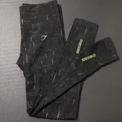 GYMSHARK ヨガレギンス ブラック×イエロー