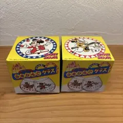 쇼와 레트로 キリンレモン ディズニー ゆらりんこグラス 2種セット 当時モノ ①