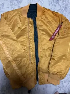 ただ今値下げ中‼️ アルファ MA-1 リバーシブル イエローメンズ