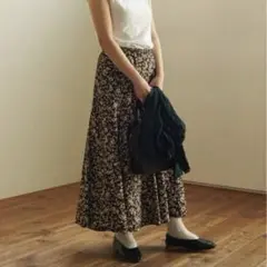 美品 fig & London 小花柄マーメイドスカート オディール2.5万のサムネイル