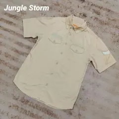 Jungle Storm ミリタリー ワークテイストシャツ L ベージュのサムネイル