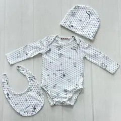 MARNI ベビーロンパース 帽子 スタイ セット70cm