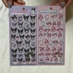 Kuromi & My Melody ボンボンドロップシールセット