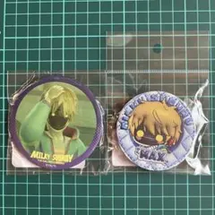 ミルキーサブウェイ　マックス　レザーバッジ　缶ミラー2点セット