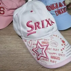 SRIXON　スリクソン　ゴルフキャップ　ホワイト ピンク　星　F54～58cmのサムネイル