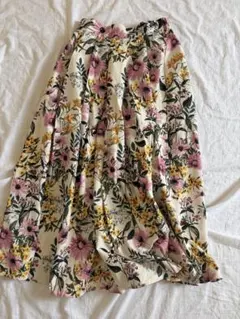 fifth エディットシーン フレアスカート ボタニカル 花柄　春服