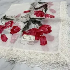 ニナリッチ Nina Ricci レース お花 ハンカチ 大判ハンカチ 新品のサムネイル