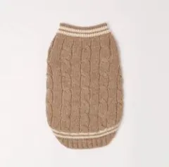 monchéri ケーブル編み犬服 Mサイズ