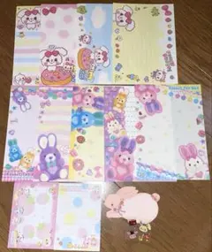 メモ用紙　おすそ分け　シール　ステッカー　うさぎ　キャラクターカラフル可愛い新品