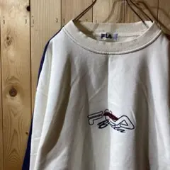 ss3580 FILA フィラ スウェット トレーナー 白 UXL ビッグサイズ