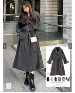 GRL グレイル　マルチwayフェイクウールコート　kz161