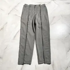 A19399 コムデギャルソンシャツ 08SS ポリ縮絨再構築スラックス 灰色Sのサムネイル