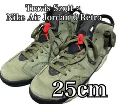 Travis Scott Nike Jordan6 Olive 25cm 箱付