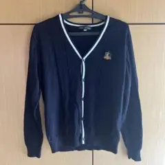 ネイビー Vネック カーディガン