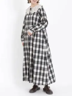 Samansa Mos2 前後着チャーチワンピース ロングワンピース