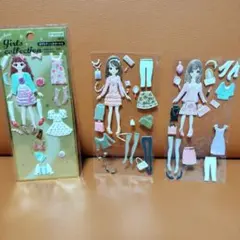 平成レトロ　着せ替えシール　着せ替えGirlsコレクション