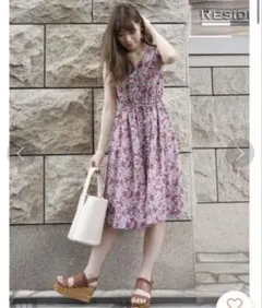 （美品）MERCURY DUO ♡ Filled Flower シャツワンピース