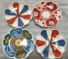 豆皿 4枚セット 小皿 醤油皿 銘々皿 和風食器 陶器 焼物 皿 年末年始正月①のサムネイル
