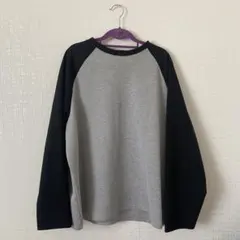 ラグランロンT グレー