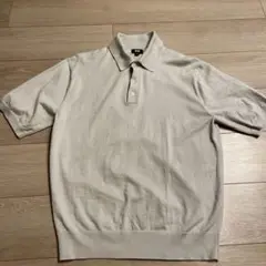 UNIQLO ベージュ ショートスリーブポロシャツ M
