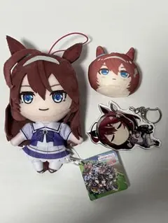 ウマ娘 ミホノブルボン グッズ 3個セット まとめ売り ぬいぐるみ キーホルダー