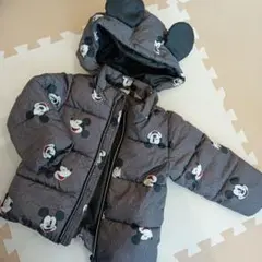 超希少　Vintage ディズニー公式　ミッキー　2way ダウンジャケット Reversible Mickey Mouse check pattern down jacket ユニ